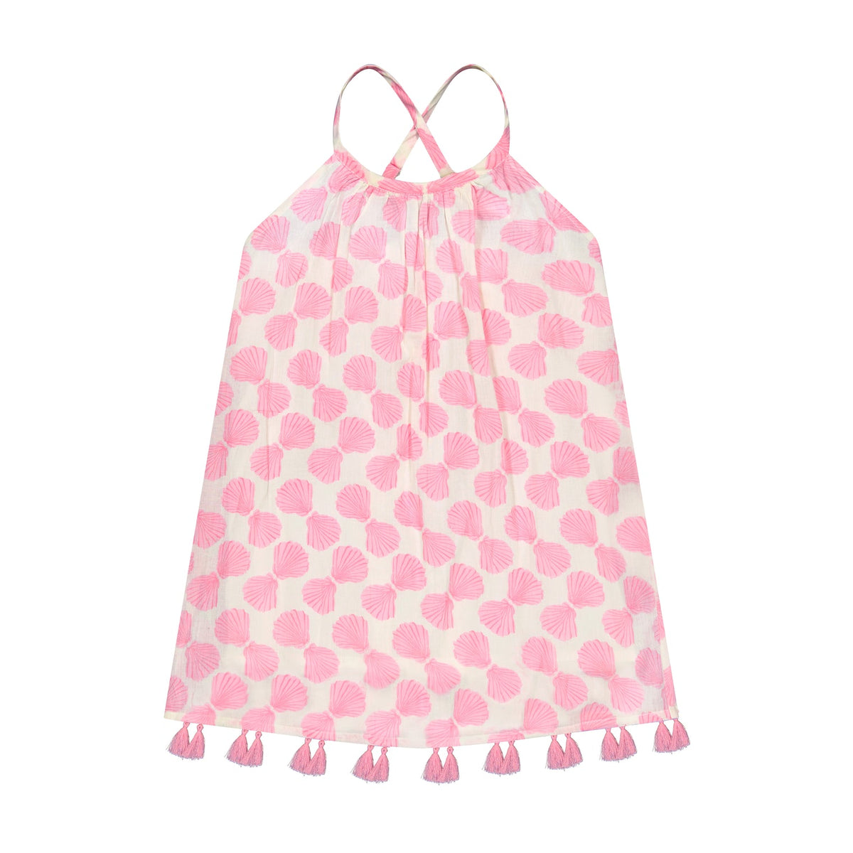 Mer St Barth Mini Chantal Sundress Shell Beach Pink