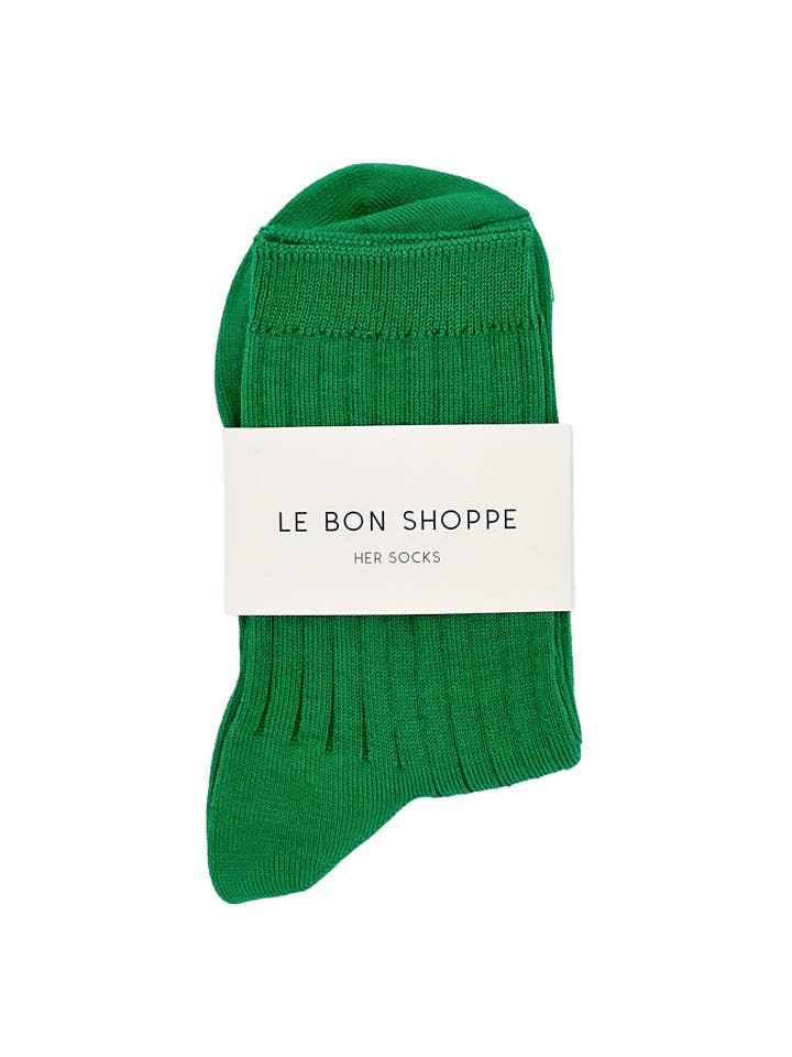 Le Bon Shoppe Her Socks Mercerized Combed Cotton Rib