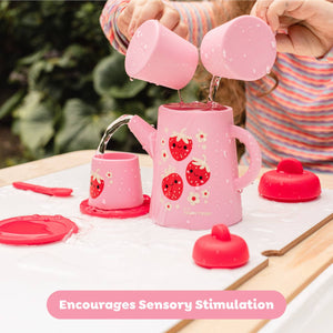 Tiger Tribe Strawberry Patch Silicone Tea Set