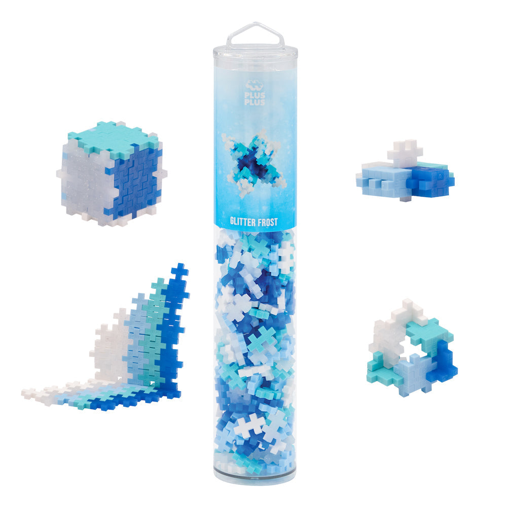 Plus-Plus 240 Piece Tube in Glitter Frost