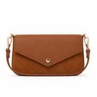 German Fuentes Handbags - Leather and Suede Crossbody Bag GF0913