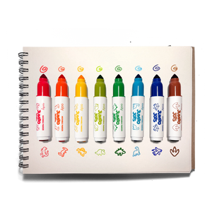 OOLY Jumbo Jots Dual Tip Dinosaur Stamp Markers
