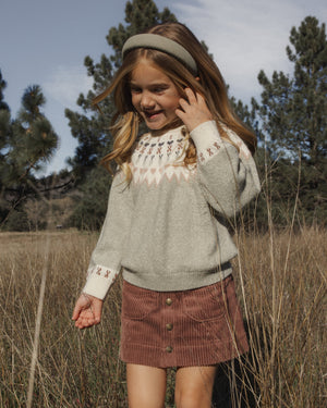 Rylee + Cru Denver Mini Skirt in Mulberry