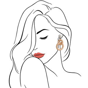 Gaby & Grace Nantucket Raffia Earrings in Natural White