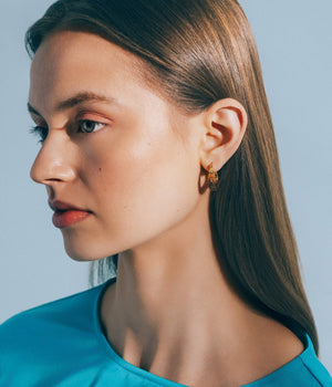 Loren Hope - Alani Hoop Earrings in Tortoise