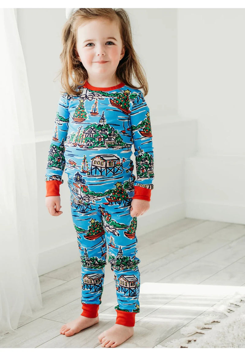 Maddie & Connor Pajama in Harborside Holiday