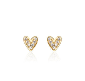 Elli Parr Heart Pave Studs