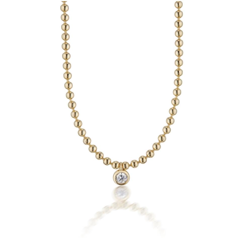 Elli Parr Juliette Gold Ball Necklace