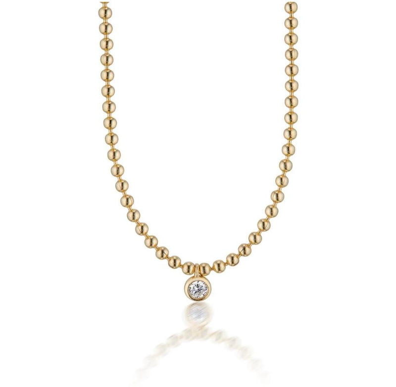 Elli Parr Juliette Gold Ball Necklace