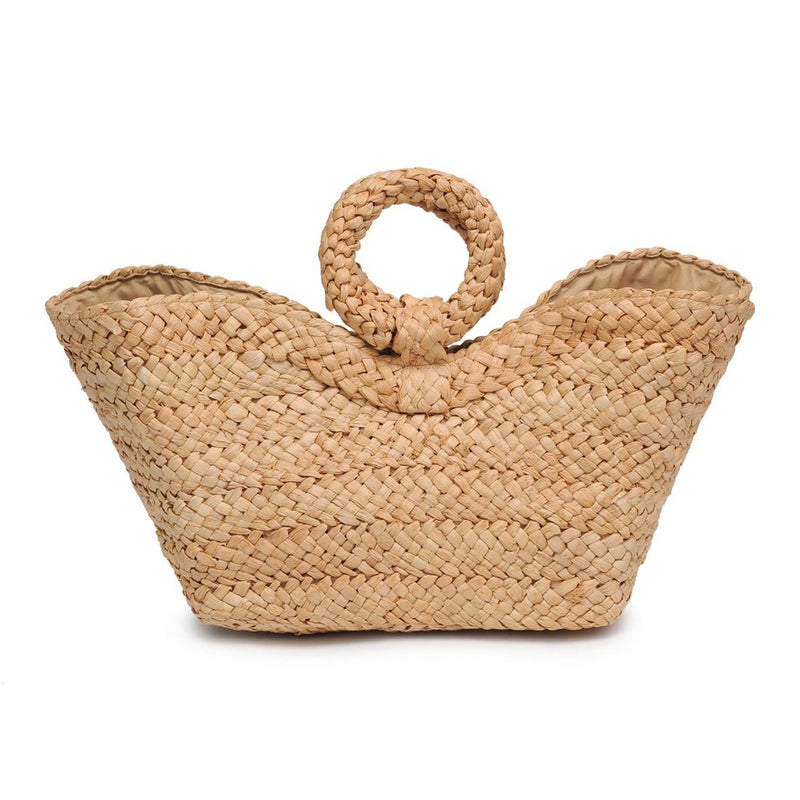Urban Expressions Edith Ring Handle Tote Bag in Natural