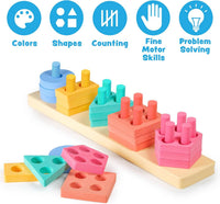 Tub Works Splash, Stack & Sort™ Shape Sorter & Stacking Toddler Bath Toy