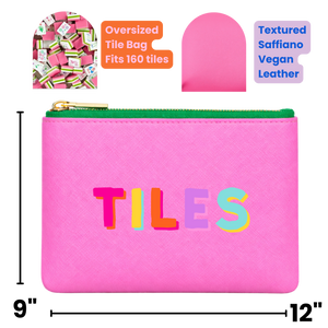 Aspen Lane Mahjong Tile Storage Bag Mahjong Gift | 4 Colors *NEW