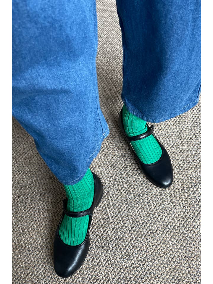 Le Bon Shoppe Her Socks Mercerized Combed Cotton Rib