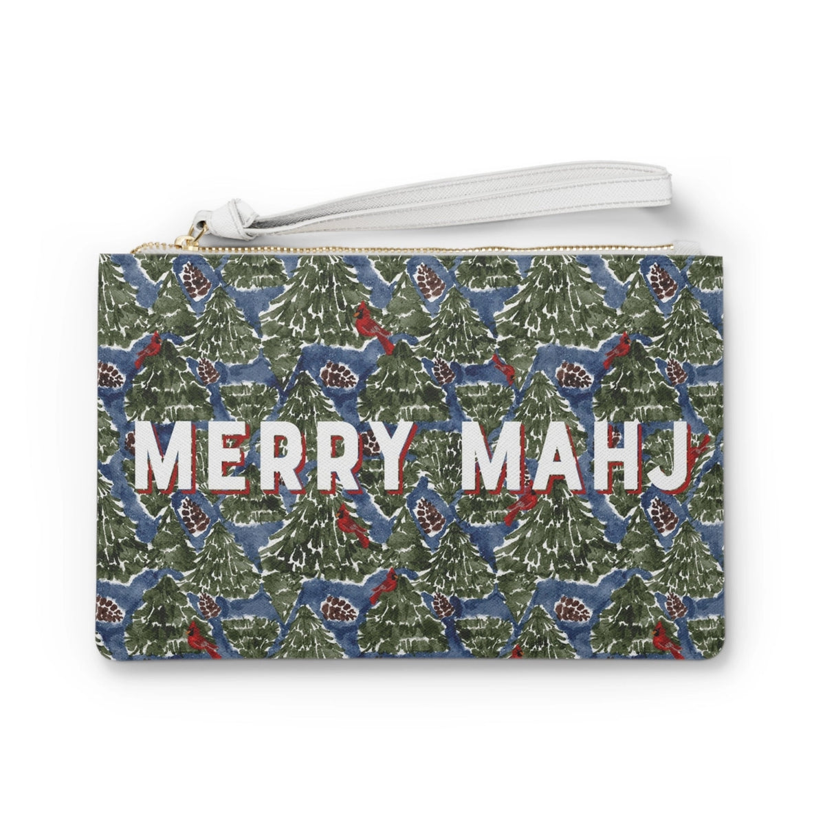Britt Mills Merry Mahj Holiday Mahjong Card Holder in Merry Wood