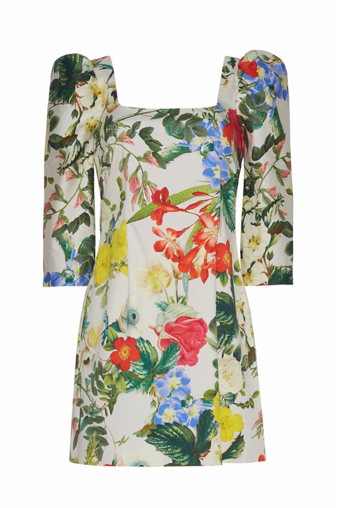 Cara Cara Belinda Dress in Egret Kingston Floral