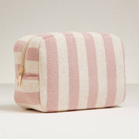 Frem Striped Terry Fabric Travel Pouch