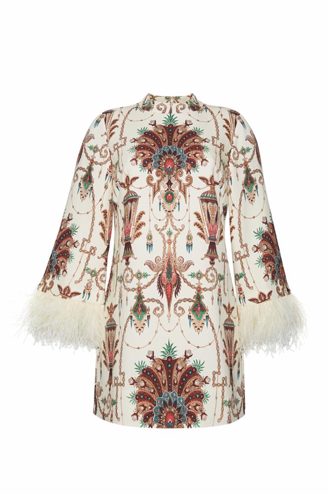 Cara Cara Vida Dress in Bejeweled Ivory