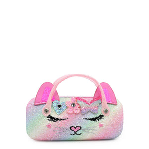OMG Accessories Bella Heart Flower Butterfly Crown Glitter Case and Sunglasses
