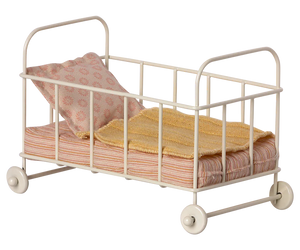 Maileg Cot Bed for Toy Mice and Rabbits in Rose