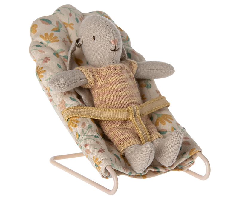 Maileg Babysitter Bounce Chair for My Mouse in Floral