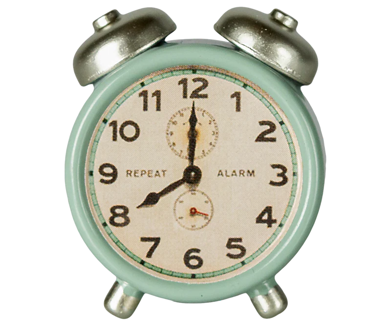 Maileg Mouse Alarm Clock in Mint