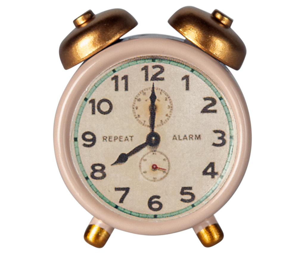 Maileg Mouse Alarm Clock in Powder
