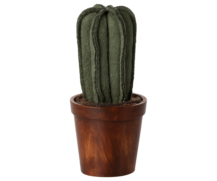 Maileg Flower Pot with Cactus with Toy Mouse