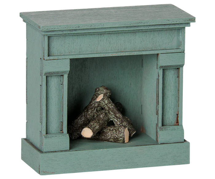 Maileg Fireplace with in Blue