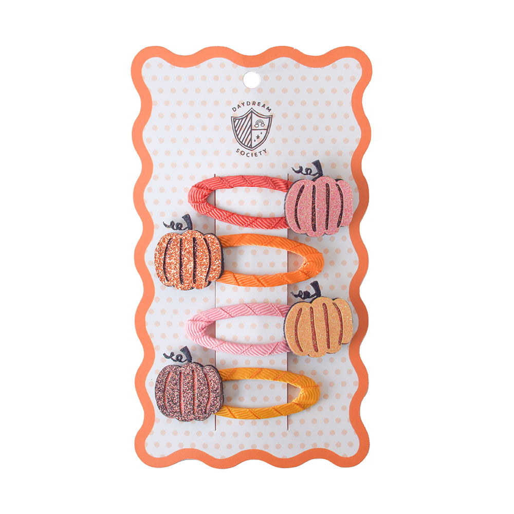 Daydream Society Trick or Treat Pumpkin Hair Clip Set