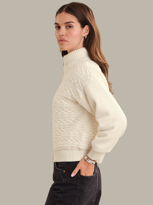 525 America Alpine Cozy Zip in Sea Salt