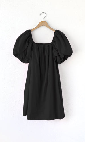 Greylin Hope Tulip Sleeve Poplin Dress in Black