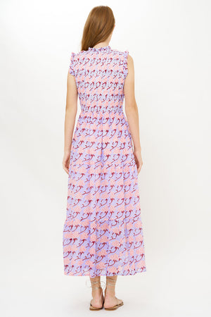 Oliphant Sleeveless Smocked Maxi in Florence Petal