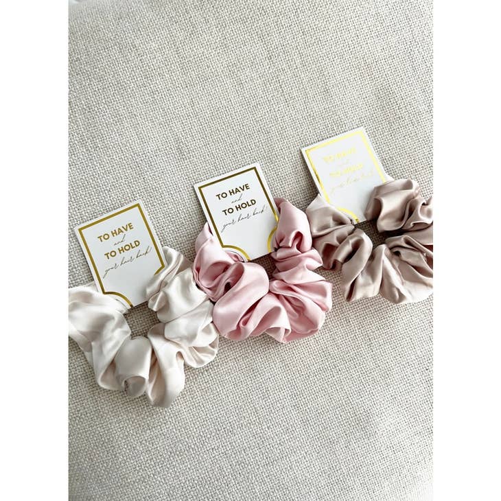 Lovelina Silk Satin Soft Scrunchies - Assorted Colors!