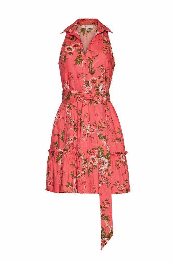 Cara Cara Hannah Mini Dress in Chintz Guava