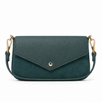 German Fuentes Handbags - Leather and Suede Crossbody Bag GF0913