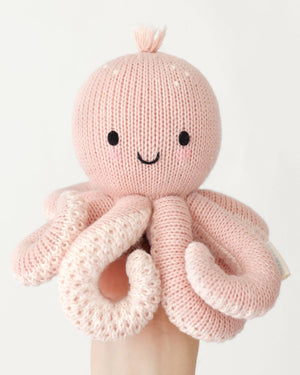 Cuddle + Kind Baby Octopus in Soft Coral Pink