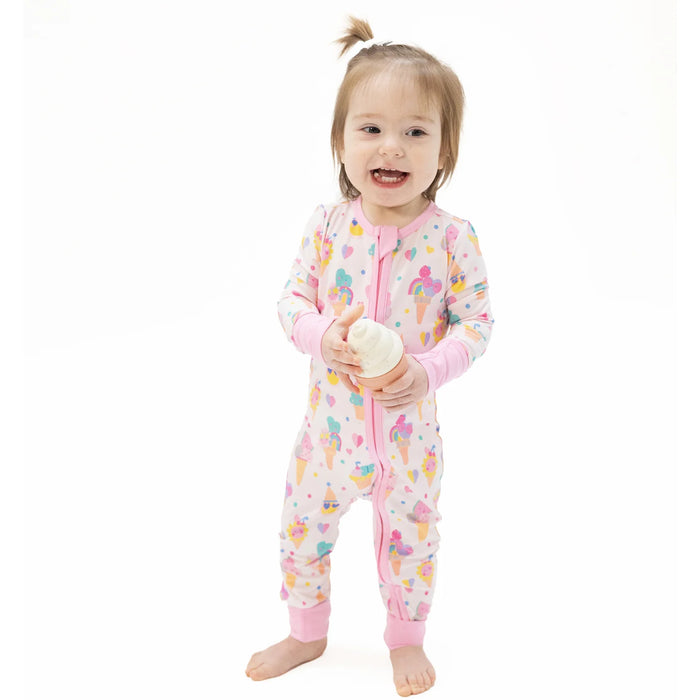 Angel Dear Convertible Romper in Ice Cream Fun Crew