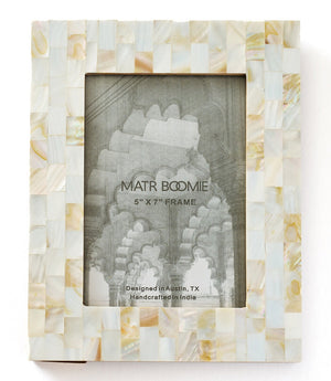 MATR BOOMIE Achitra 5x7 Mother of Pearl Picture Frame