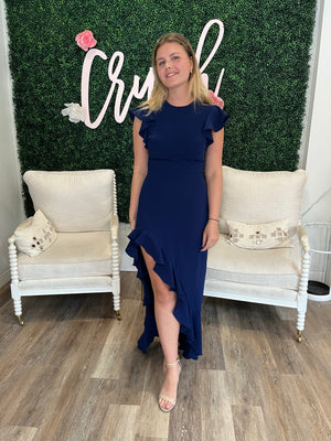 Amanda Uprichard Anarosa Dress in Navy
