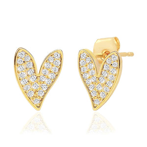 Tai Pave Asymmetrical Heart Studs