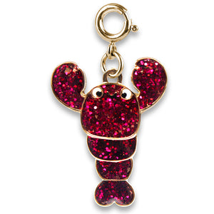Charm It! Gold Swivel Glitter Lobster Charm
