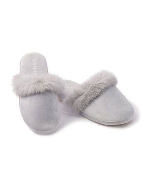 Petite Plume Women's Fur Trim Slipper-Multiple Colors!