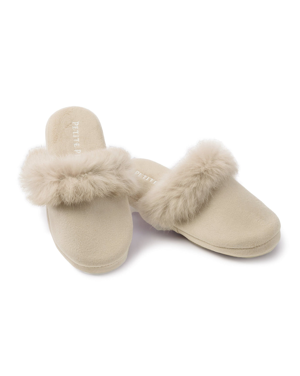 Petite Plume Women's Fur Trim Slipper-Multiple Colors!