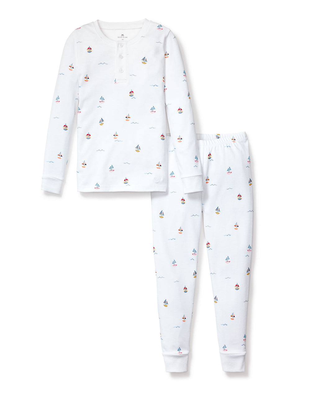 Petite Plume Pima Cotton Snugfit Pajamas in Bateau