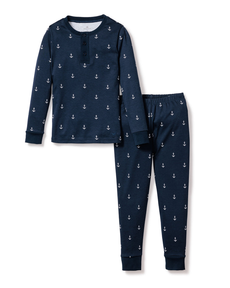Petite Plume Children's Tight Fit Pajamas in Portsmouth Anchors