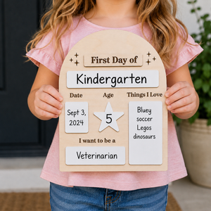 Arrow Town Designs Interchangeable First & Last Day of School Board
