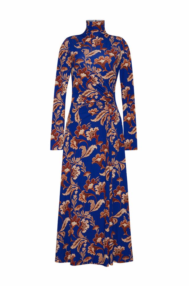 Cara Cara Hera Dress in Regal Paisley Blue