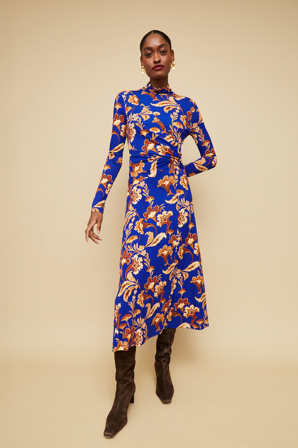Cara Cara Hera Dress in Regal Paisley Blue