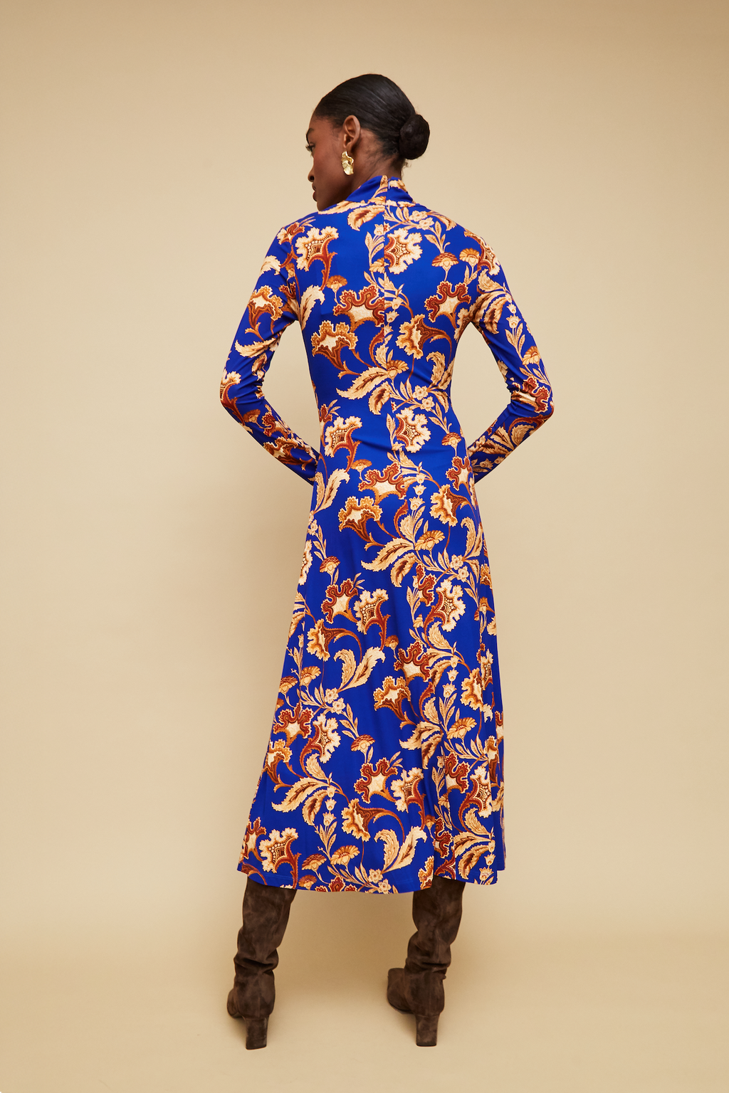 Cara Cara Hera Dress in Regal Paisley Blue