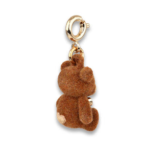 Charm It! Gold Fuzzy Bear Charm